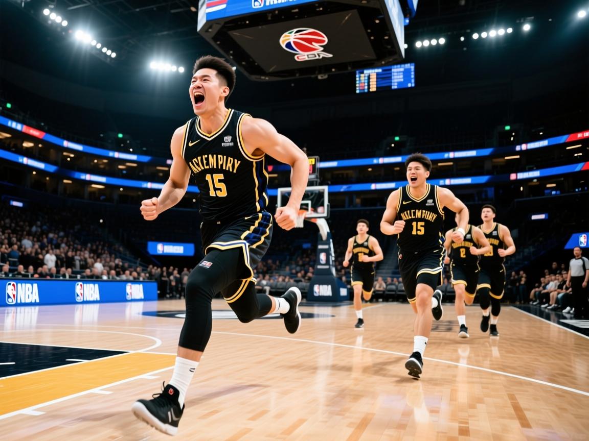 亚眠队长带头冲锋，率队获得胜利激动不已